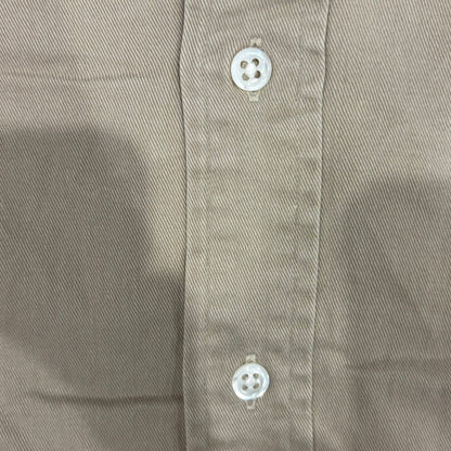 00's Ralph Lauren ラルフローレン 無地シャツ ベージュ (L)/A7944SH-SO