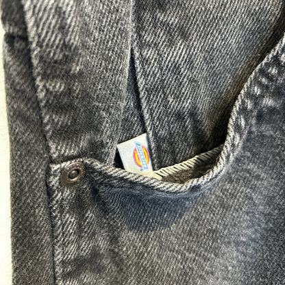 00's Dickies double knee pants ディッキーズ ダブル二ー パンツ ブラック デニム (36 32)/A8368P-SO