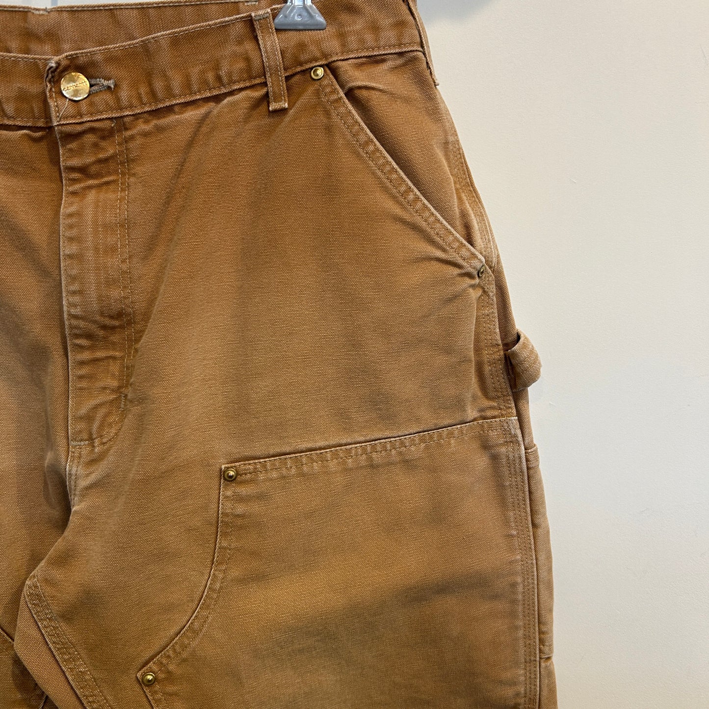 Carhartt double knee pants カーハート ダブルニー Loose パンツ ベージュ (38 32)/A9387P-SO