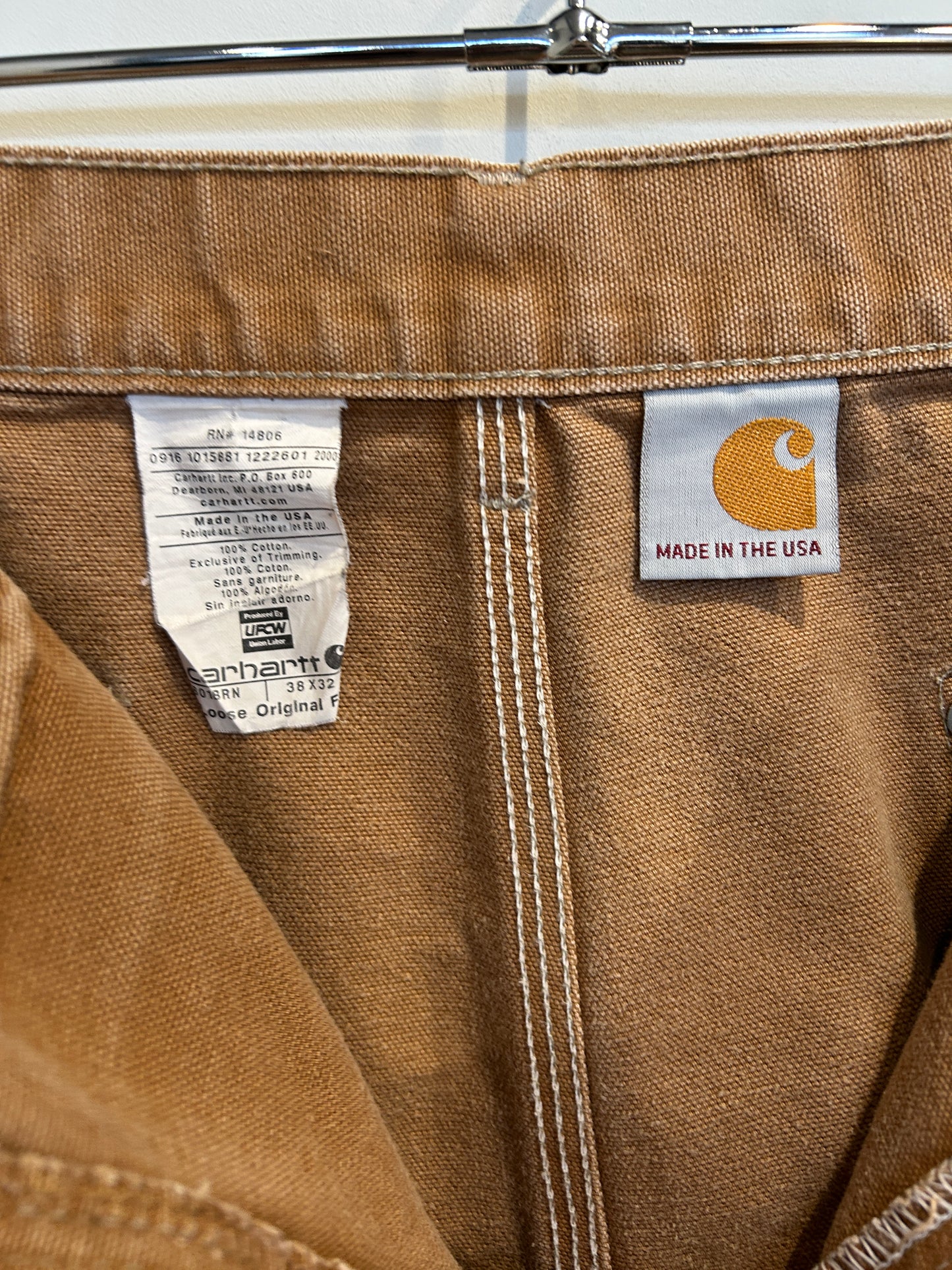 Carhartt double knee pants カーハート ダブルニー Loose パンツ ベージュ (38 32)/A9387P-SO