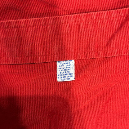 00's Ralph Lauren ラルフローレン ポロベア 無地シャツ 赤 (XL)/A7730SH-SO
