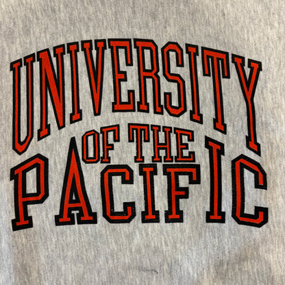 90's  JANSPORT リバースウィーブタイプ  UNIVERSITY OF THE PACIFIC カレッジ スウェット グレー XXL /B2865R-SO
