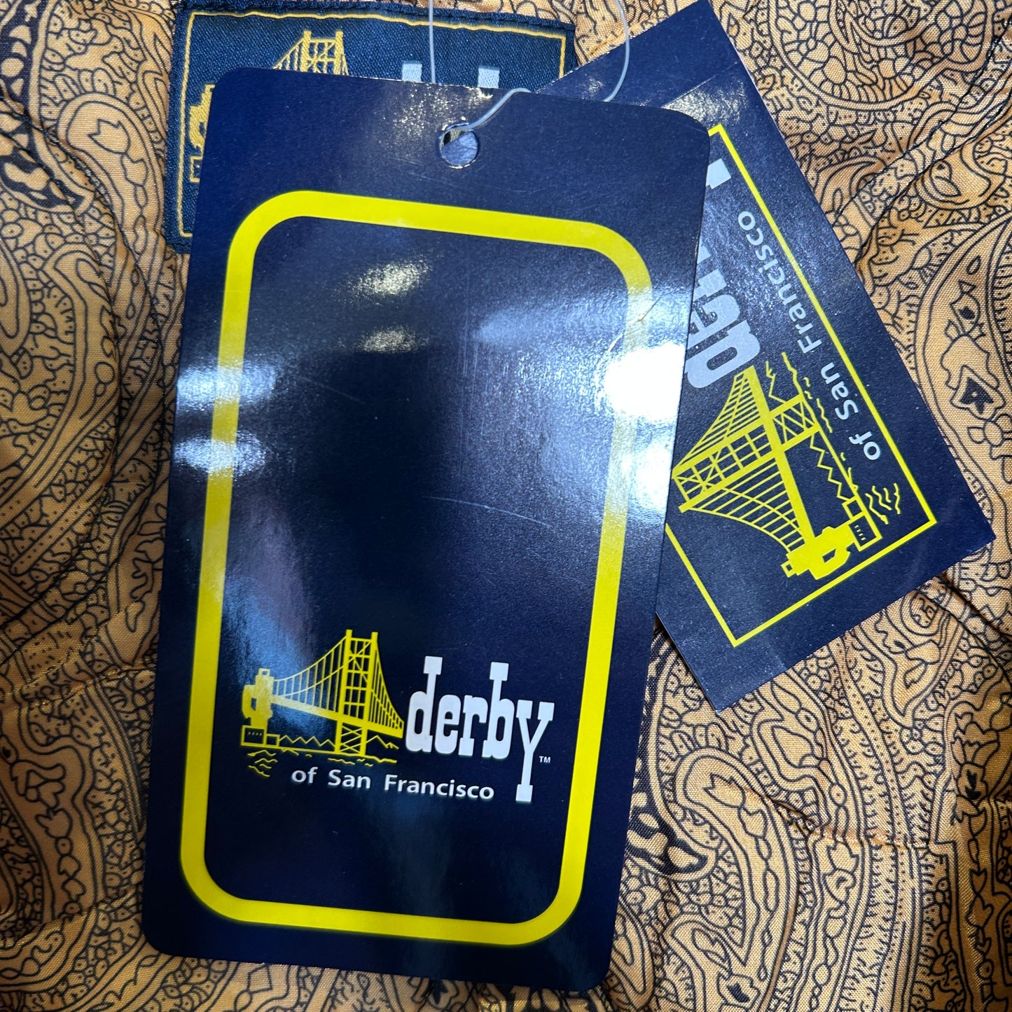 2025 Derby of San Francisco  タグ付き ダービージャケット STYLE 300 クラシック ブラック＆ゴールド(L)/A9778J-SO