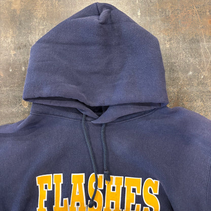 90's  CAMBER  リバースウィーブタイプ FLASHES パーカー フーディー ネイビー XL /B0695R-SO
