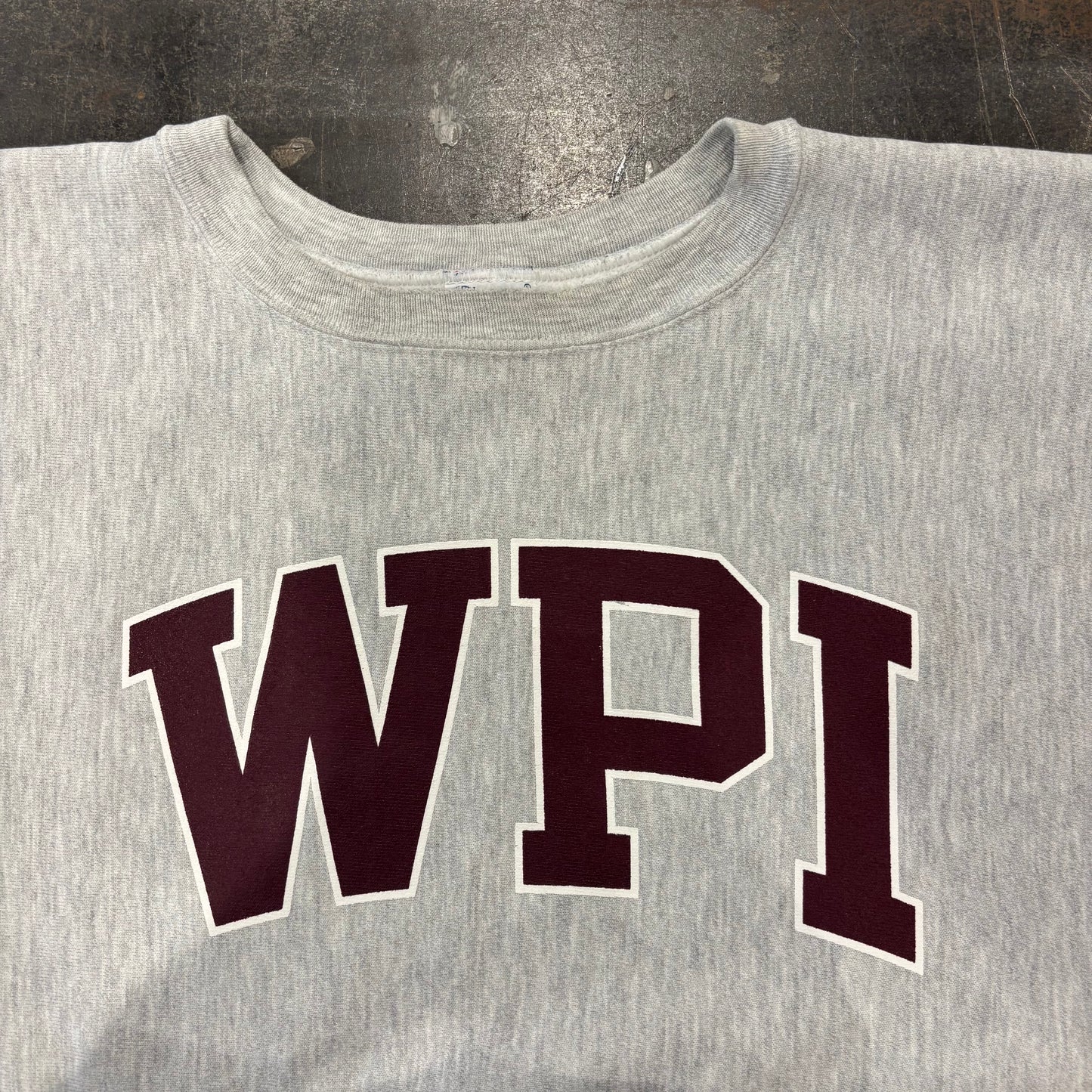 90's  Champion   WPI カレッジ スウェット グレー サイズ不明 /A8143R-SO
