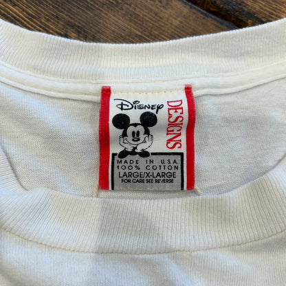 90's Disney DESIGNS ライオンキング "HAKUNA MATATA" Tシャツ オフホワイト(L/XL)/A6542T-SO