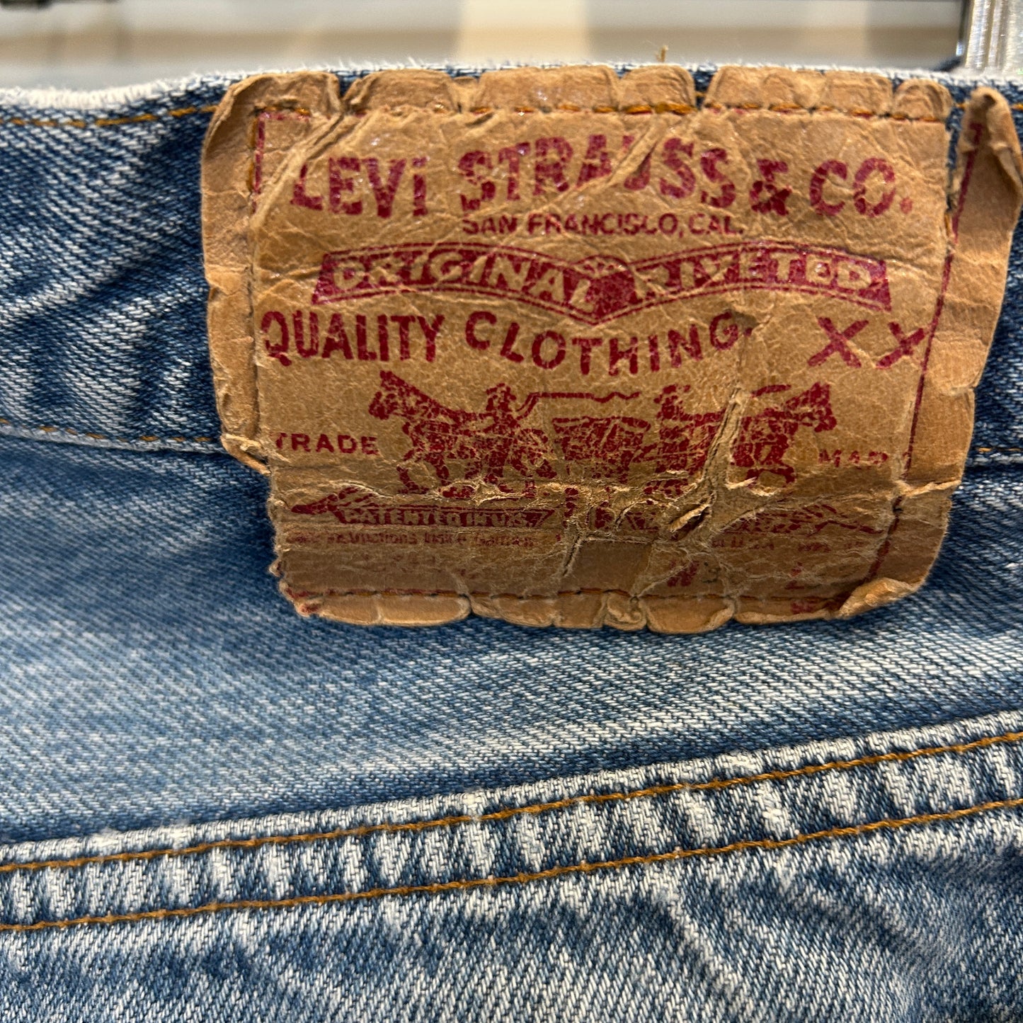 90's Levi's 501 リーバイス デニムパンツ 青 (38×32)/A9705P-SO