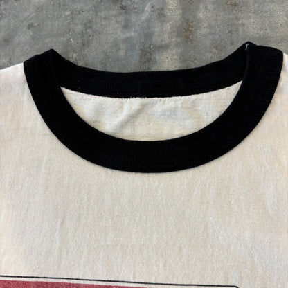 90's Weezer「W STREAK」 バンド リンガーTシャツ 白 (サイズ不明）/C0295T-SO