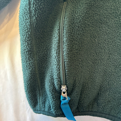 90's Patagonia パタゴニア フリースジャケット USA製　グリーン(XL)/A1145F-SO