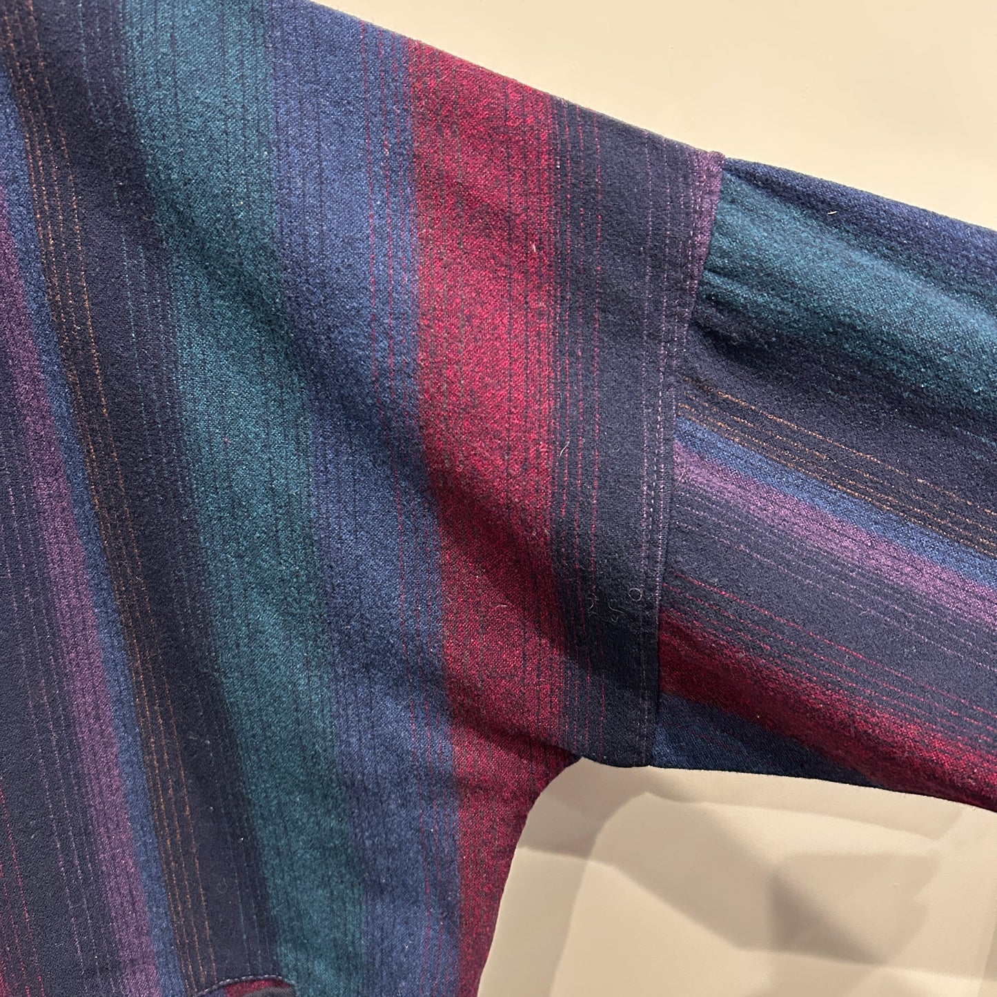 ８0's Pendleton ペンドルトン ウールカーディガン ストライプ USA製(XL)/A5861S-SO