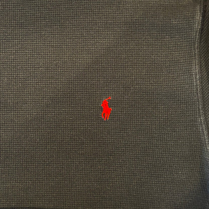POLO RALPH LAUREN サーマルシャツ 黒 (L)/B1342T-SO