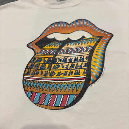 90's anvil Rolling Stones 1977-1998「Bridges to Babylon World Tour」ツアー バンドTシャツ 白 (L) /B3490T-SO