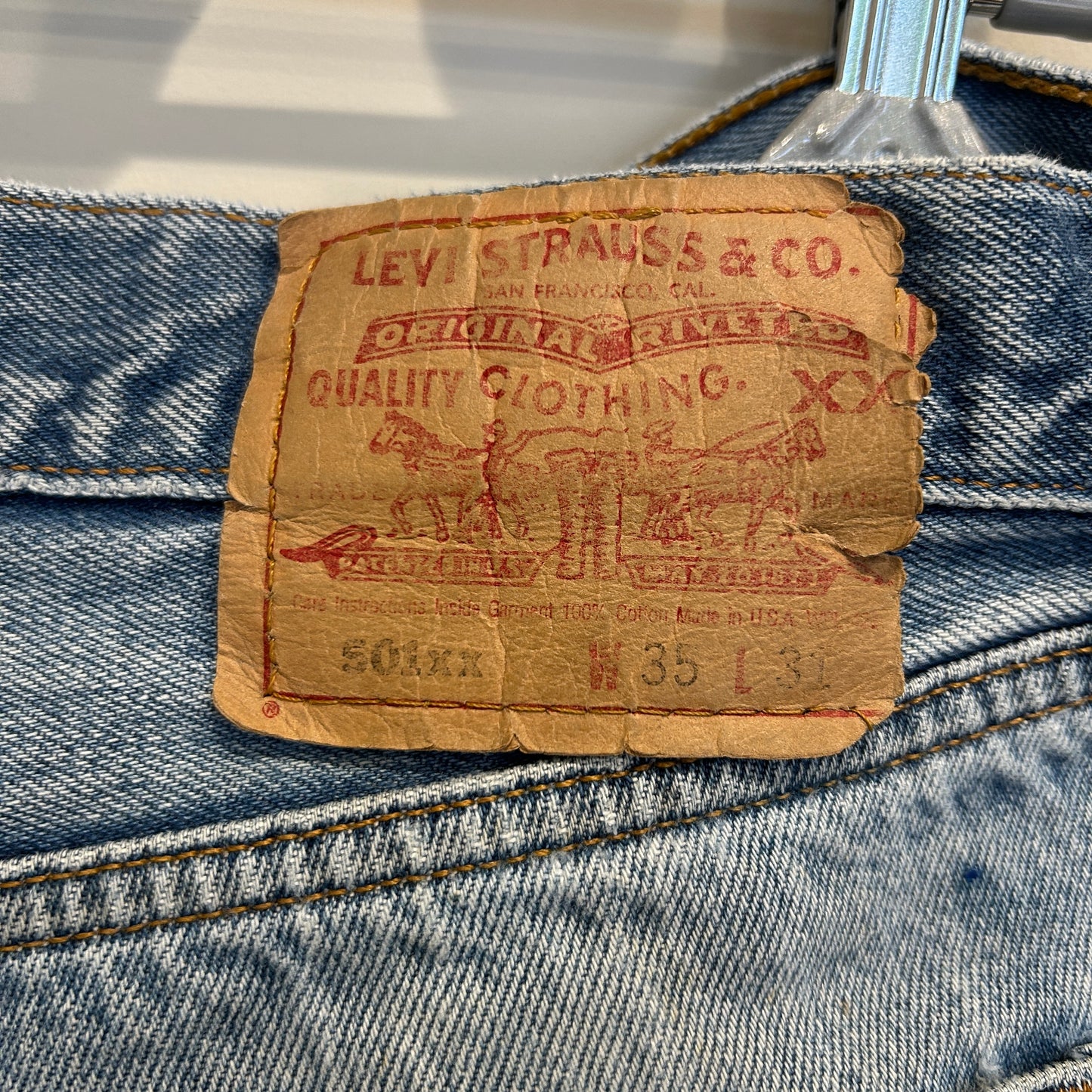 90's Levi's 501 リーバイス デニムパンツ 青 (35×31)/A9728P-SO