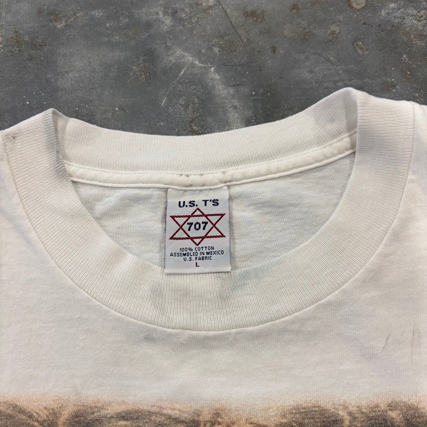90's U.S.T'S 707 タイタニック ムービー Tシャツ T-shirt 白 (L) /C0674T-SO