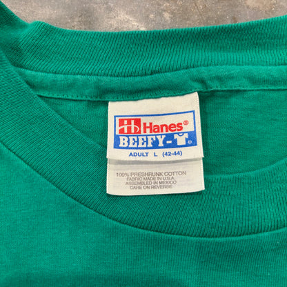 90's Hanes ヘインズ BECK 96年 アルバム  Odelay バンドTシャツ 緑 (L) /B3492T-SO