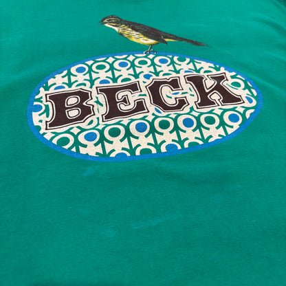 90's Hanes ヘインズ BECK 96年 アルバム  Odelay バンドTシャツ 緑 (L) /B3492T-SO