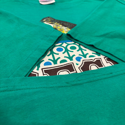 90's Hanes ヘインズ BECK 96年 アルバム  Odelay バンドTシャツ 緑 (L) /B3492T-SO