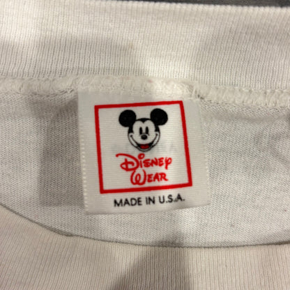 90's Disney Wear ミッキーマウス ロングTシャツ 白 (サイズ不明)/B1401T-SO