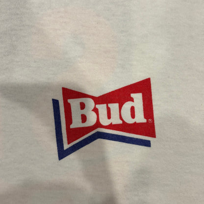 00's Fruit Of The Loom バドワイザー アルコールロングTシャツ 白 (L)/B3045T-SO