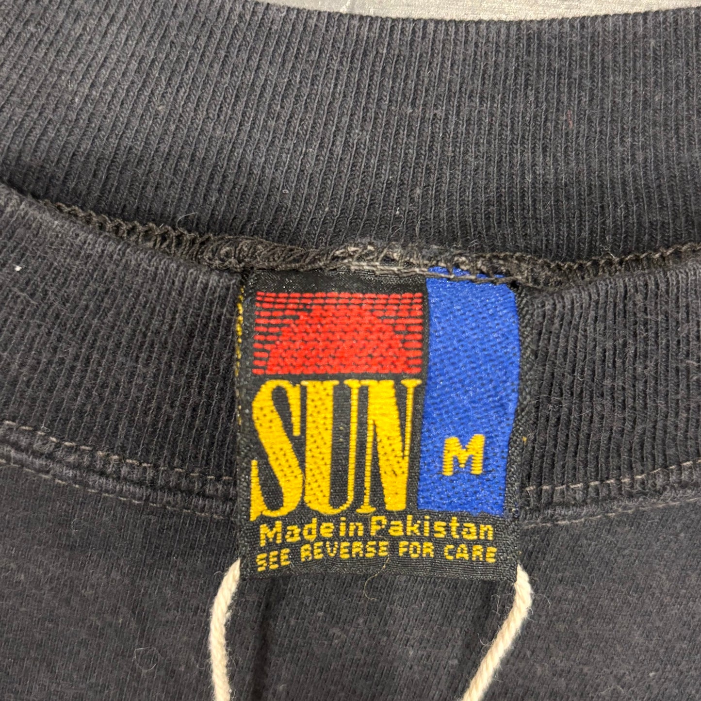 90's SUN Warner Bros バッグスバニー&タスマニアンデビル ロングTシャツ 黒 (M)/B2534T-SO