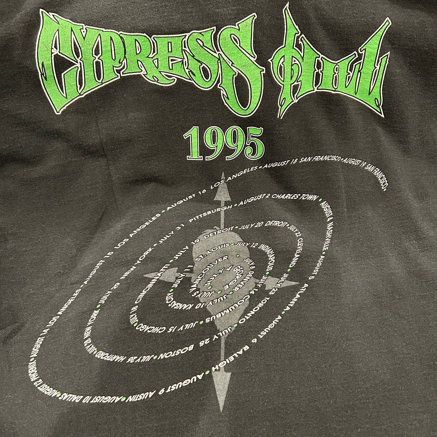 90's GEM CYPRESS HILL サイプレスヒル 1995ツアーTシャツA4018T-SO