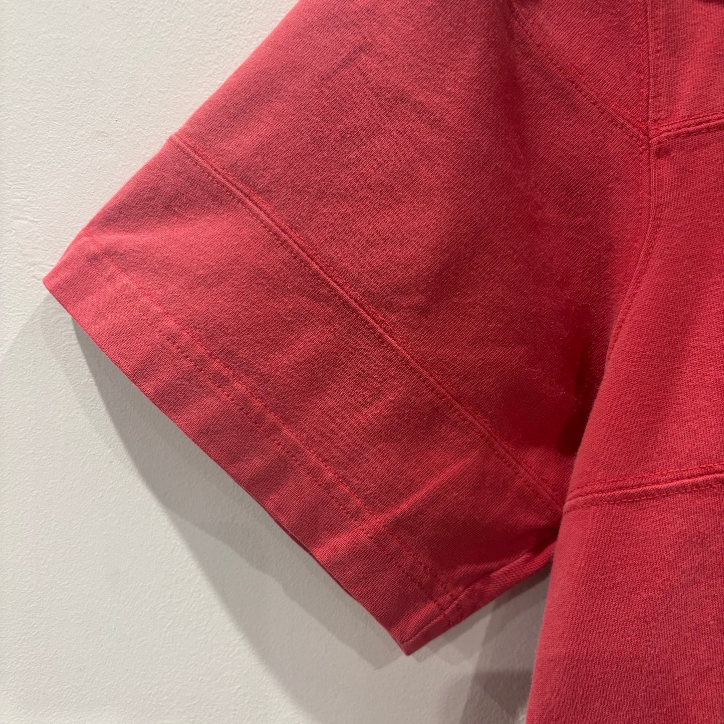 90-00's Polo by Ralph Lauren デニム襟 ラルフローレン ラガーシャツ コーラルレッド (L)/B4003S-SO