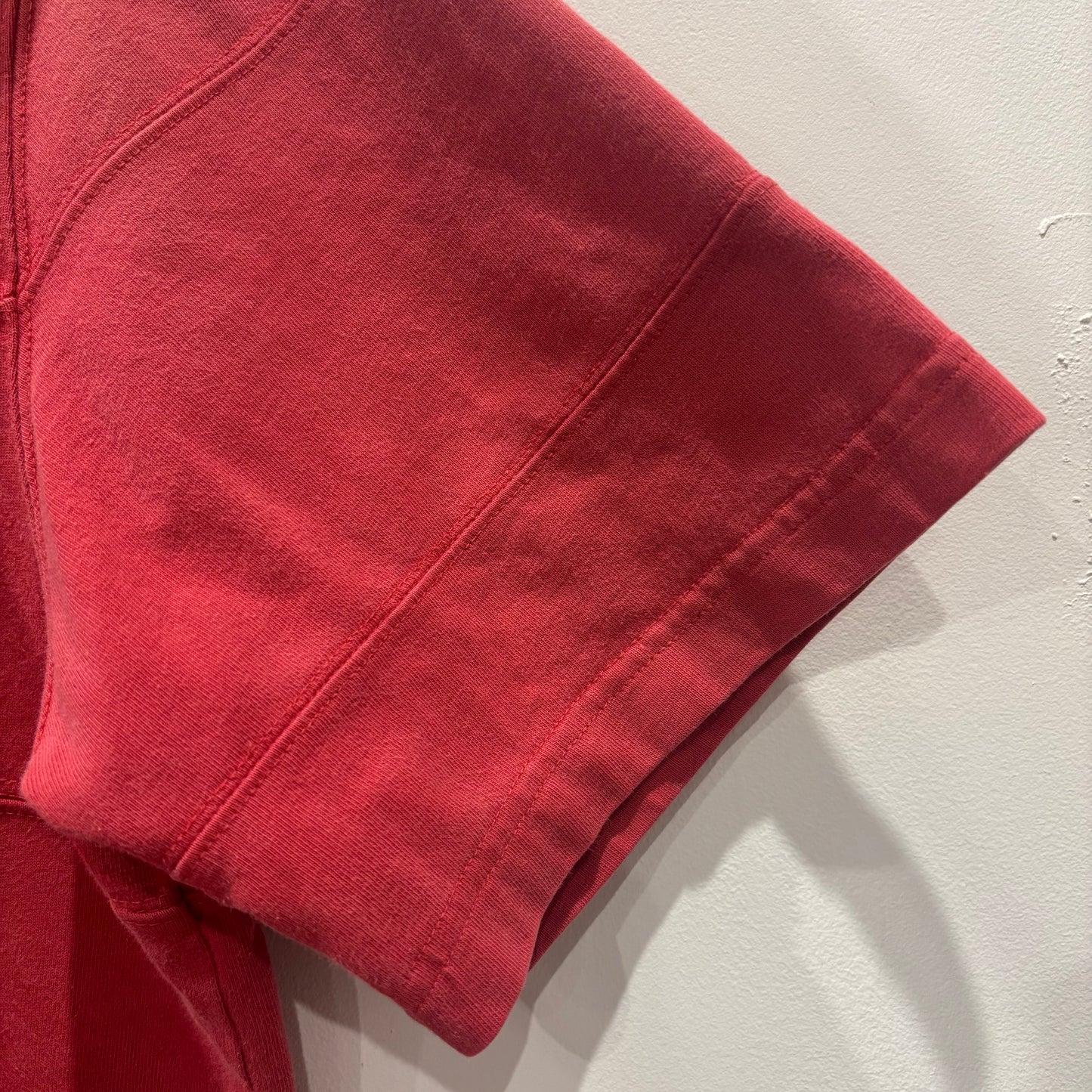 90-00's Polo by Ralph Lauren デニム襟 ラルフローレン ラガーシャツ コーラルレッド (L)/B4003S-SO
