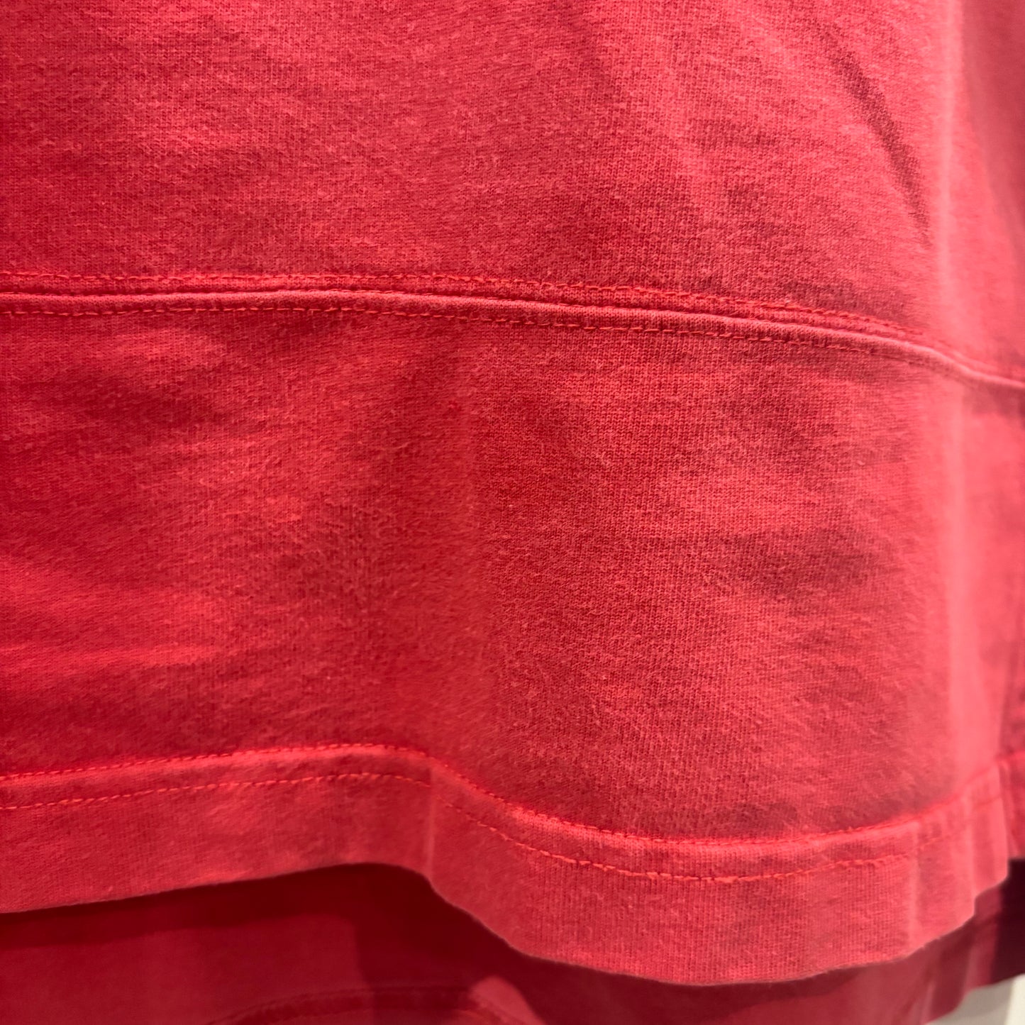 90-00's Polo by Ralph Lauren デニム襟 ラルフローレン ラガーシャツ コーラルレッド (L)/B4003S-SO