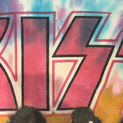 90's Fruit Of The Loom KISS バンドTシャツ 白紫水色 (XXL)/A6978T-SO