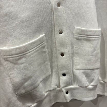 90's Disney ディズニー Mickey Mouse ミッキー スウェットカーディガン 白 (サイズ不明)/A7768S-SO