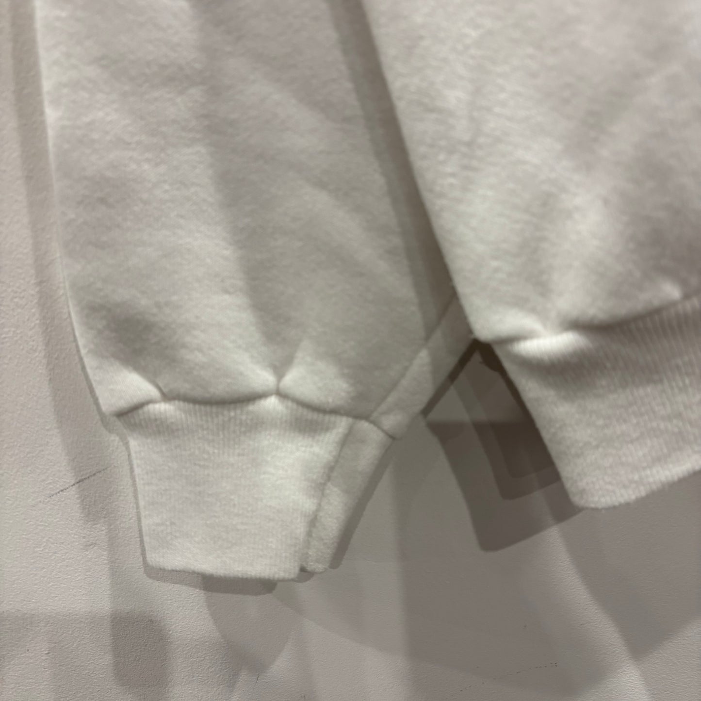 90's Disney ディズニー Mickey Mouse ミッキー スウェットカーディガン 白 (サイズ不明)/A7768S-SO