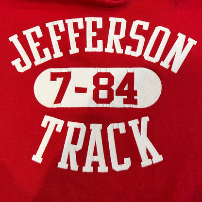 90's RUSSELL ATHLETIC hoodie "JEFFERSON TRACK" (XL)/A6056S-SO