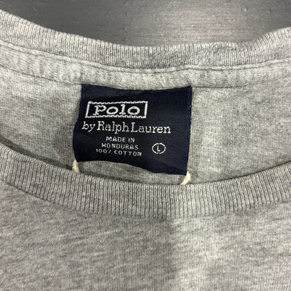00's Polo Ralph Lauren  POLO ロゴTシャツ グレー (L)/A7579T-SO