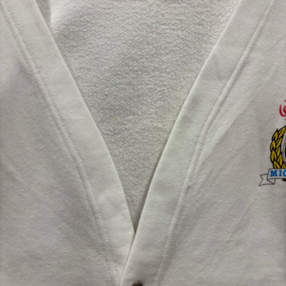 90's Disney ディズニー Mickey Mouse ミッキー スウェットカーディガン 白 (サイズ不明)/A7768S-SO