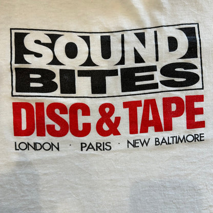 80's SCREEN STARS SOUND BITES 企業Tシャツ 白(XL)B2529T-SO