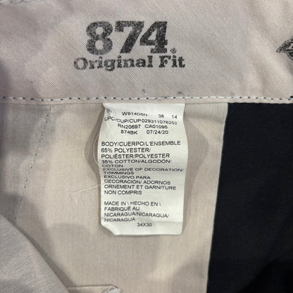 00's Dickies 874 ディッキーズ チノパン ワークパンツ 黒 (34×30)/B4007P-SO