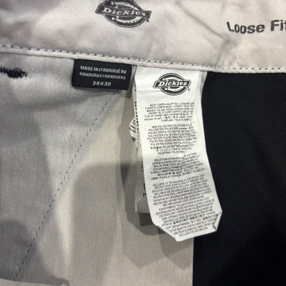 00's Dickies Loose Fit ディッキーズ チノパン ワークパンツ 黒 (34×30)/B4008P-SO