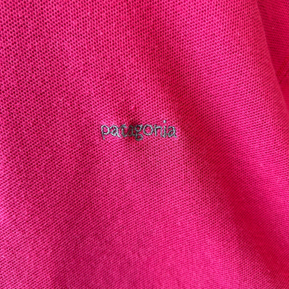 90's Patagonia パタゴニア 鹿の子ポロシャツ コットン ピンク(M)/C0924T-SO