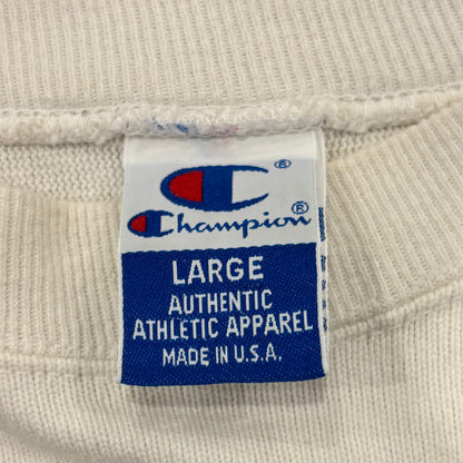 90's Champion チャンピオン NFL ブラウンズ 七分袖 フットボールTシャツ ロンT アイボリー (L) /B2198T-SO