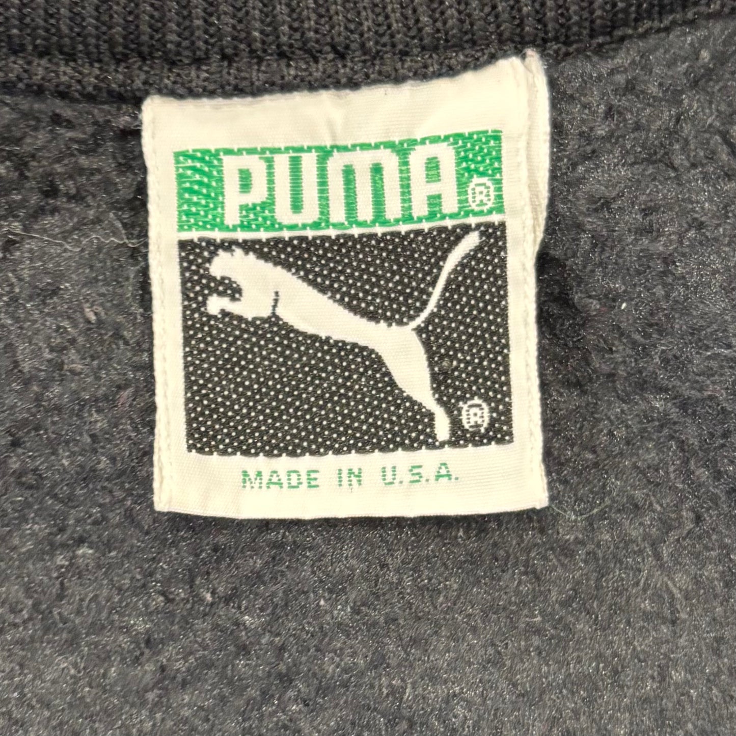 90's  PUMA  裏起毛 オレンジライン トラックジャケット 黒 サイズ不明 /A7888J-SO