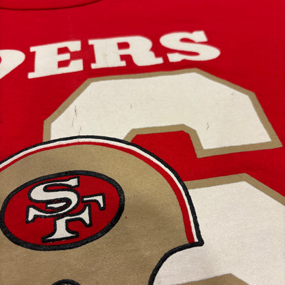 80's Champion チャンピオン トリコタグ NFL サンフランシスコ 49ers フットボールTシャツ 赤 (L) /A7563T-SO