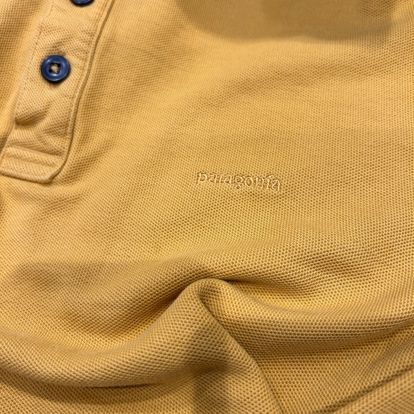 00's Patagonia パタゴニア 長袖ポロシャツ マスタード(L)/C0925SH-SO