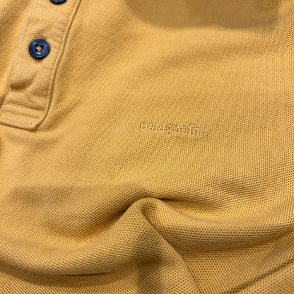 00's Patagonia パタゴニア 長袖ポロシャツ マスタード(L)/C0925SH-SO