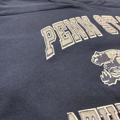 80's Champion チャンピオン トリコタグ PENN STATE カレッジ 七分袖 フットボールTシャツ ネイビー (XL) /A7758T-SO