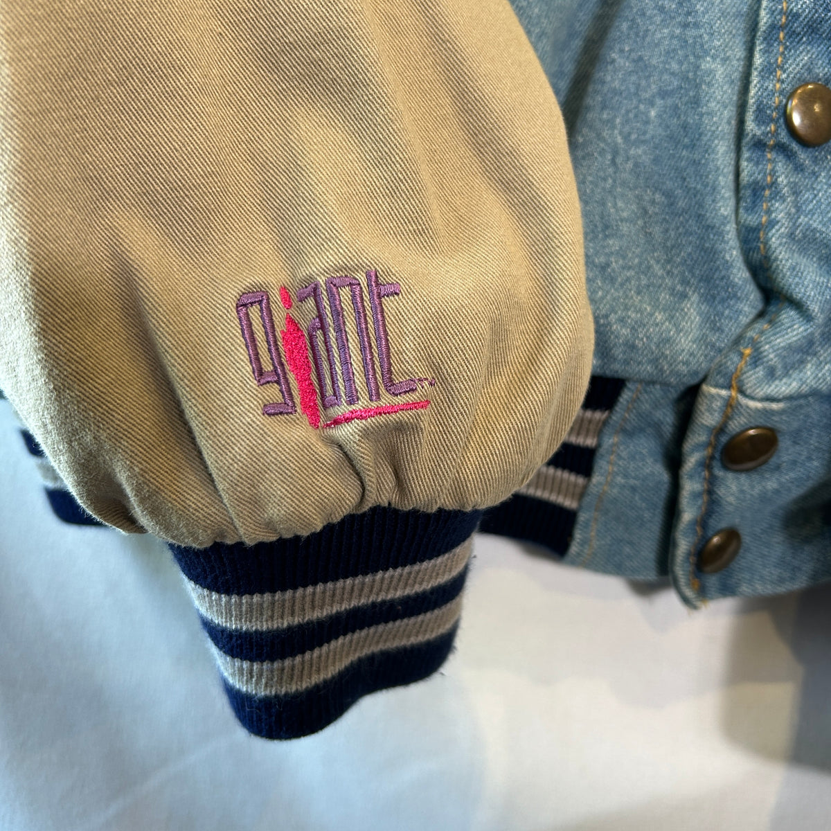 90's Lollapalooza 1994 ロラパルーザ 刺繍入りデニムスタジャン giant (L)/C0260J-SO