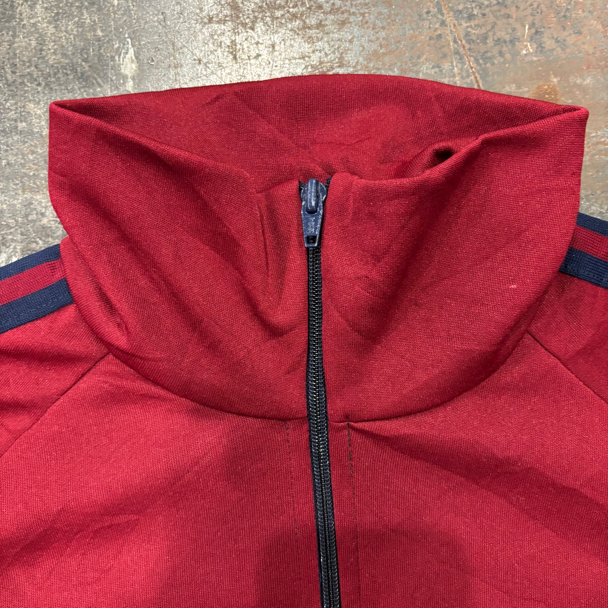 80's Adidas トラックジャケット 赤、ネイビー、グレー M /A5997J-SO 80's Adidas トラックジャケット 赤、ネイビー、グレー M /A5997J-SO
