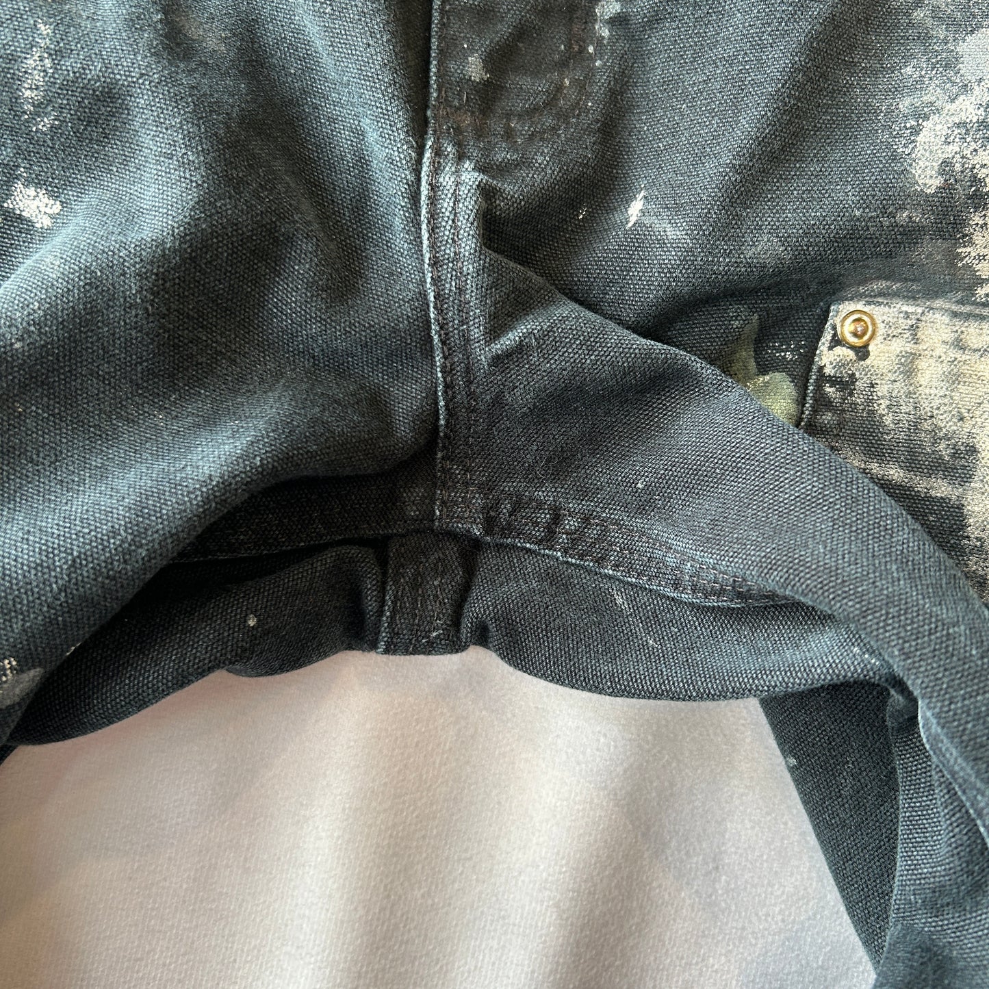 Carhartt カーハート ダブルニーワークパンツ ペンキ USA製 Loose Fit ブラック(36×30)/C0930P-SO