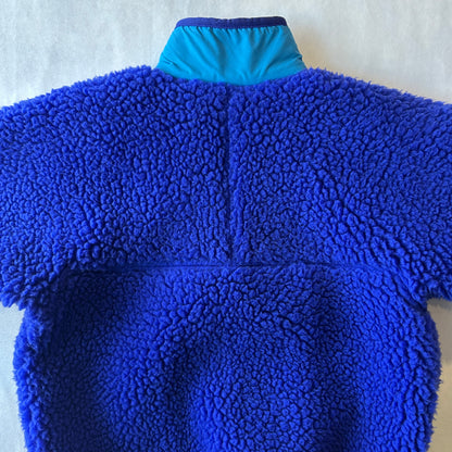 80's Patagonia パタゴニア レトロパイルジャケット カーディガン フリース コバルト (S)/A9275F-SO