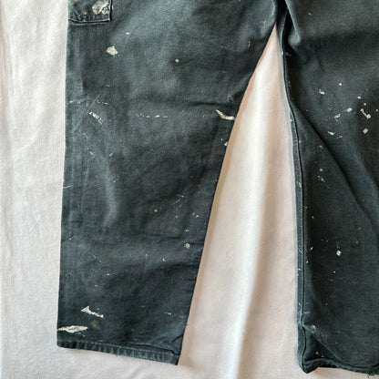 Carhartt カーハート ダブルニーワークパンツ ペンキ USA製 Loose Fit ブラック(36×30)/C0930P-SO