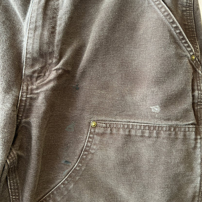 Carhartt カーハート ダブルニーワークパンツ B136 DKB カットオフ ダークブラウン(34×30)/C0931P-SO